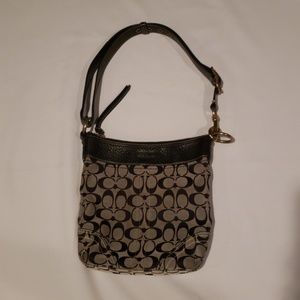 Coach signature black crossbody handbag